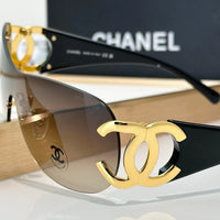 CHANEL CC Logo 4125 Shield SUNGLASSES🖤