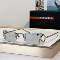 PRADA SPRC57 Prada Runway Transparent Lenses Sunglasses🟥