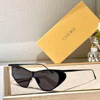 LOEWE Flash Signature Metal & Nylon Shield LW40165U Sunglasses  ✨