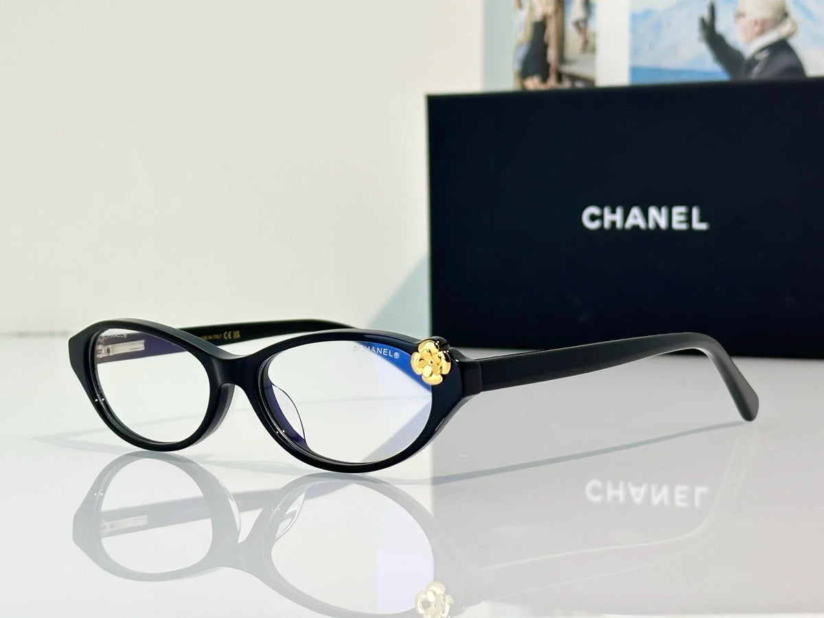 CHANEL 3099 Eyeglasses Camellia CC logo cateye frame Eyewear  🖤