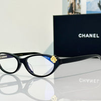 CHANEL 3099 Eyeglasses Camellia CC logo cateye frame Eyewear  🖤