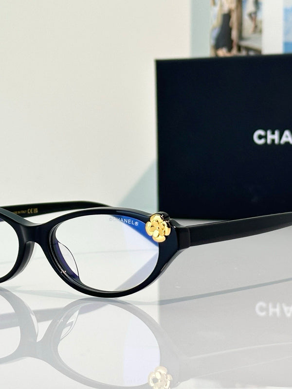 CHANEL 3099 Eyeglasses Camellia CC logo cateye frame Eyewear  🖤