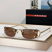 PRADA SPRC57 Prada Runway Transparent Lenses Sunglasses🟥