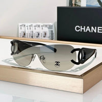 CHANEL CC Logo 4125 Shield SUNGLASSES🖤