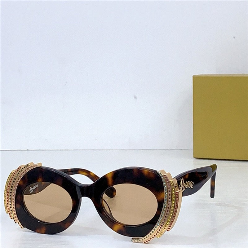 LOEWE Loewe Paula's Ibiza embellished round unglasses ✨