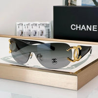 CHANEL CC Logo 4125 Shield SUNGLASSES🖤