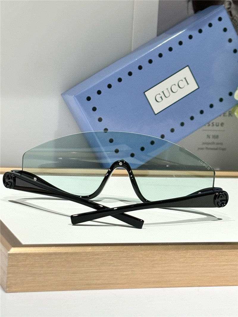 GUCCI GG1650  Gucci Eyewear Interlocking G shield-frame Sunglasses ✨