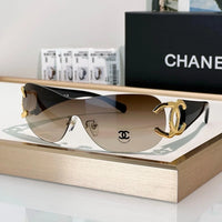CHANEL CC Logo 4125 Shield SUNGLASSES🖤