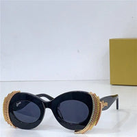 LOEWE Loewe Paula's Ibiza embellished round unglasses ✨