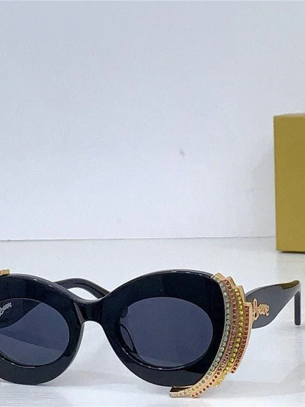 LOEWE Loewe Paula's Ibiza embellished round unglasses ✨
