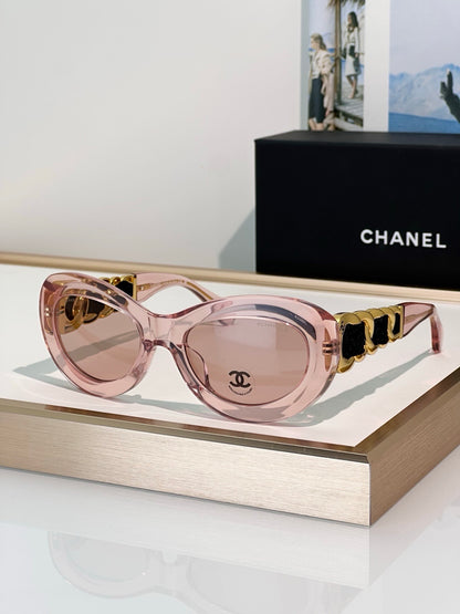 CHANEL 9182 EXCLUSIVE  OVAL  SUNGLASSES - Chanel Eyewear  🖤 - onlinechics.com