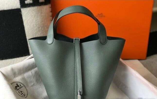 HERMES Hermes Picotin Lock Bag 18cm/22cm Taurillon Clemence Leather  ✨ - onlinechics.com