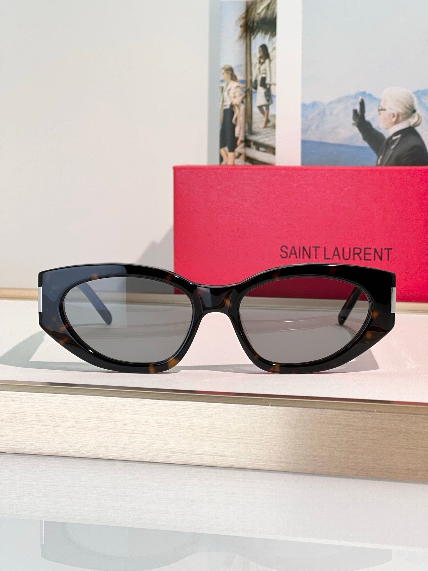 Saint Laurent Sun SL 638 001 - As Seen On Sofia Richie Women's Sunglasses✨ - onlinechics.com