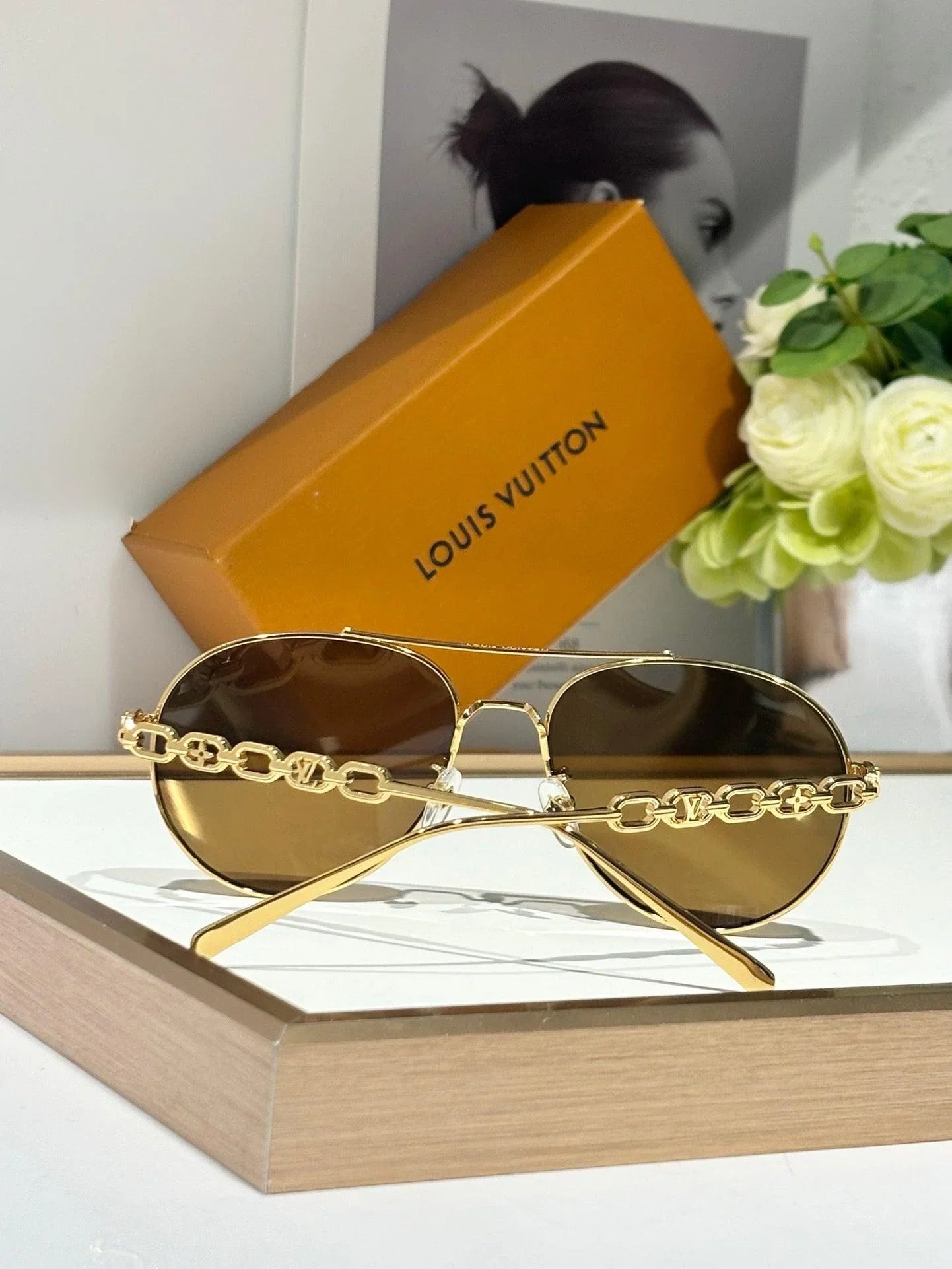 Louis Vuitton My LV Chain Pilot Z1539E Sunglasses ✨ — onlinechics Louis Vuitton My LV Chain Pilot Z1539E Sunglasses ✨ — onlinechics