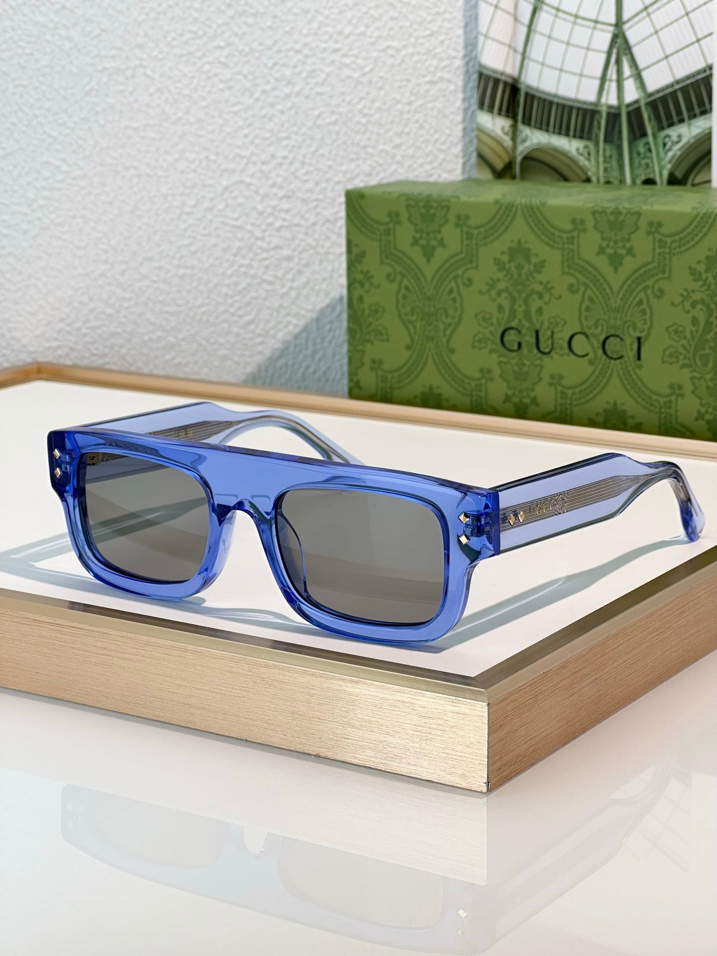 Gucci GG 1085S Unisex  Full Rim Square Sunglasses ✨