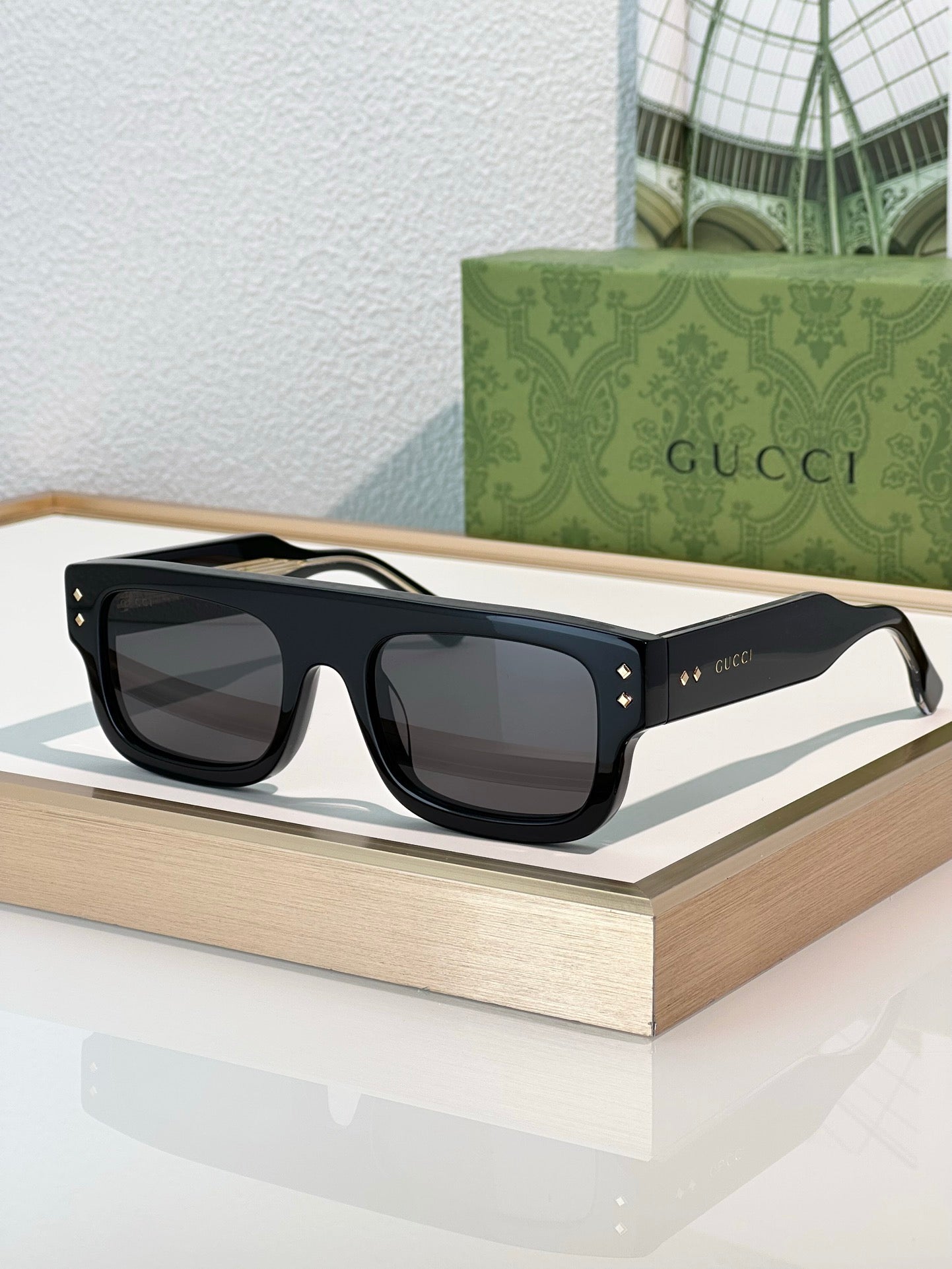 Gucci GG 1085S Unisex  Full Rim Square Sunglasses ✨