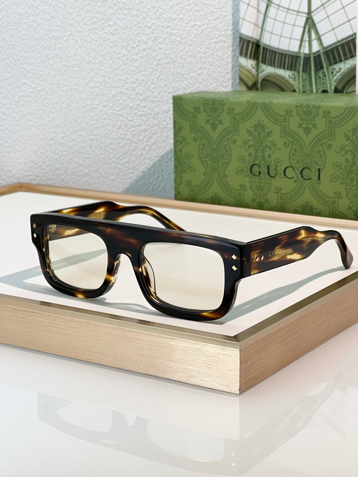 Gucci GG 1085S Unisex  Full Rim Square Sunglasses ✨