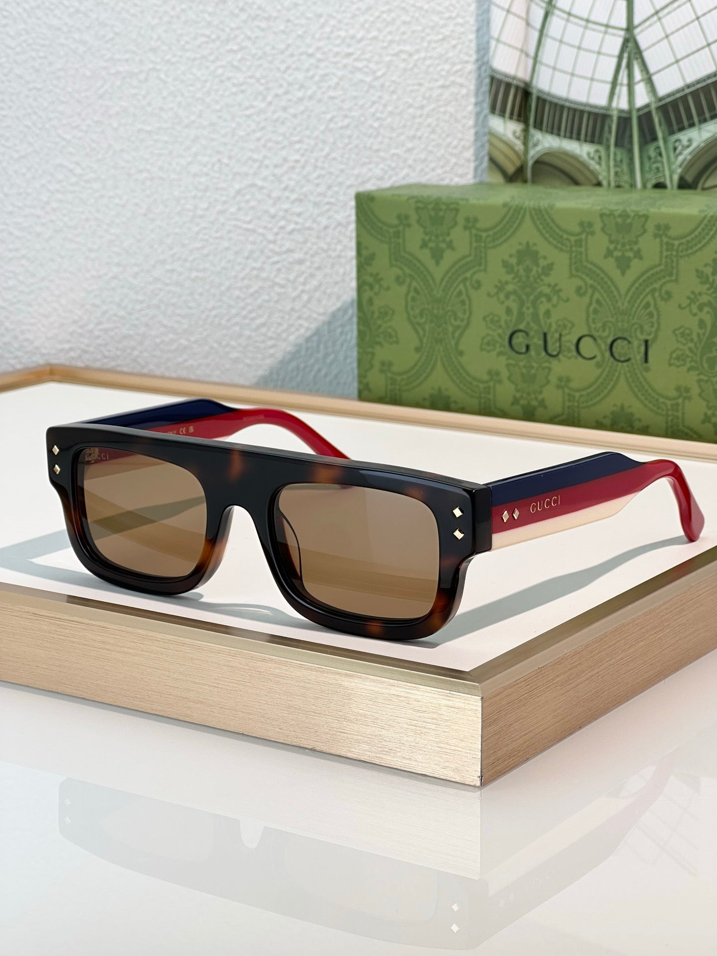 Gucci GG 1085S Unisex  Full Rim Square Sunglasses ✨