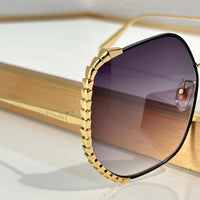 BVLGARI Serpenti Viper geometric metal 40004U Sunglasses ✨