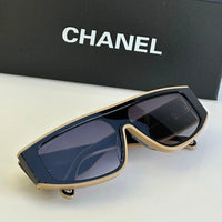CHANEL SHIELD 6057  Rectangle Women's Acetate Sunglasses  ✨