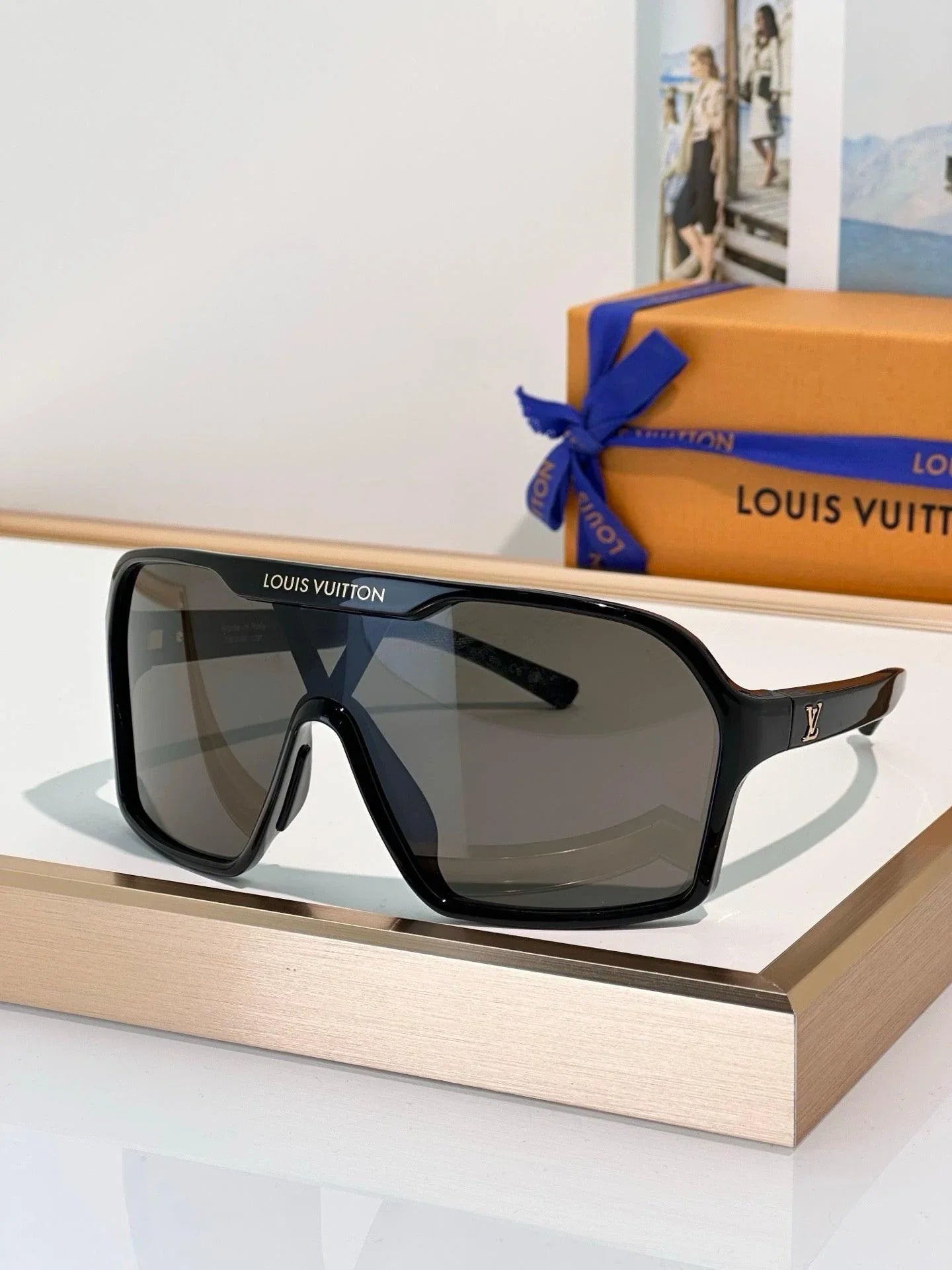 Louis Vuitton ブラックサングラス Z3103U Louis Vuitton Z3103U LV Ski LV Tramontane Mask Sunglasses