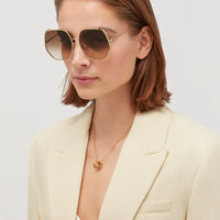 BVLGARI Serpenti Viper geometric metal 40004U Sunglasses ✨