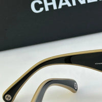 CHANEL SHIELD 6057  Rectangle Women's Acetate Sunglasses  ✨