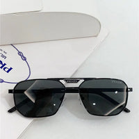 PRADA SPR 58Y Rectangle shape  Metal Sunglasses Unisex  🟥