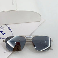 PRADA SPR 58Y Rectangle shape  Metal Sunglasses Unisex  🟥