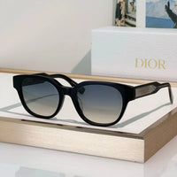DIOR Christian Dior Label R1F Black and Beige Pantos Sunglasses  ✨