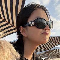 CHANEL 5113 Black Sunglasses W/ 3D Flower Side Detail   🖤