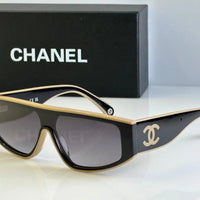 CHANEL SHIELD 6057  Rectangle Women's Acetate Sunglasses  ✨