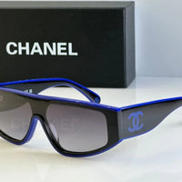 CHANEL SHIELD 6057  Rectangle Women's Acetate Sunglasses  ✨