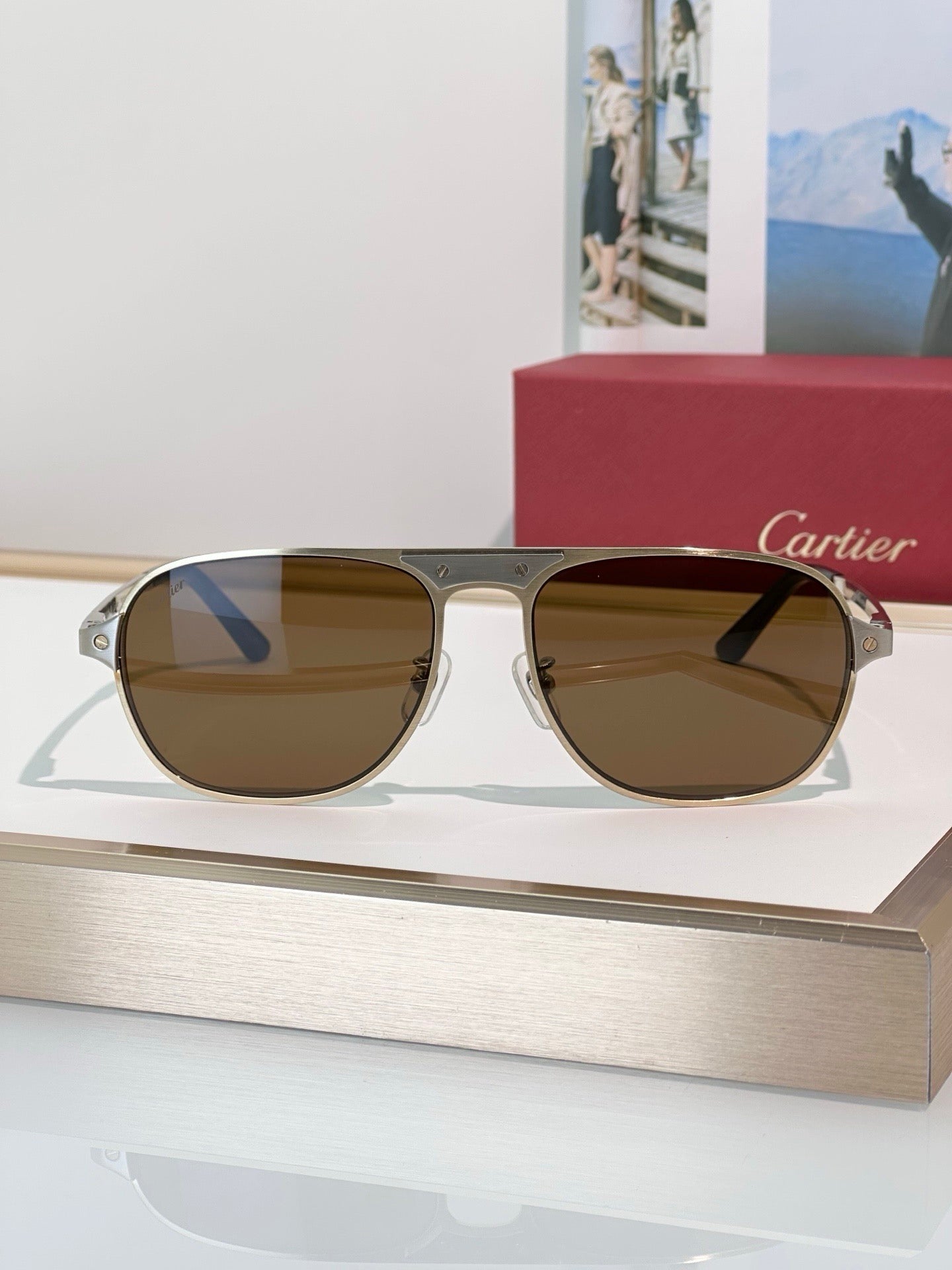 Cartier CT0532S 002 Première de Cartier Sunglasses NEW 🐆 - onlinechics.com