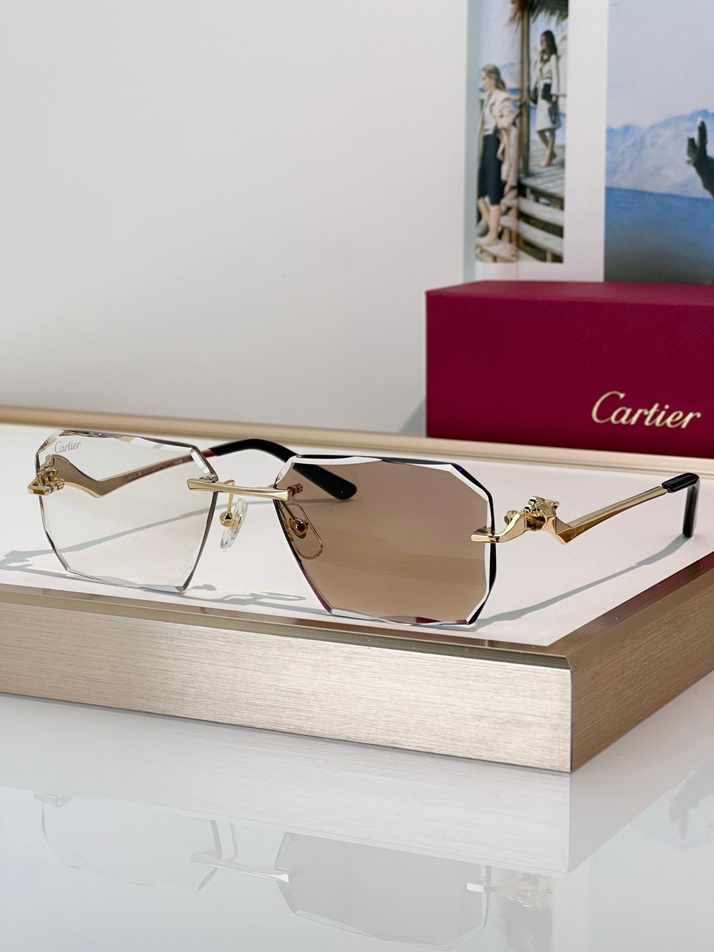 Cartier CLASSIC C DE  Motif Photochromic - Panthere CT0850 Sunglasses 🐆 - onlinechics.com