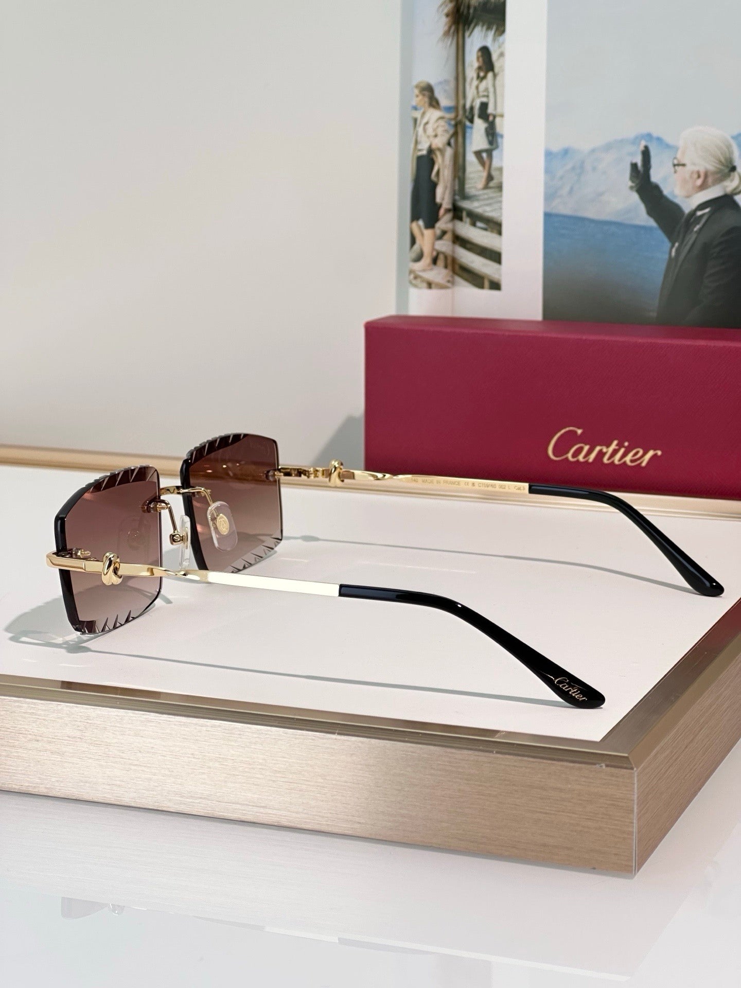 Cartier CLASSIC C DE CARTIER MOTIF CT0916 Sunglasses 🐆 - onlinechics.com