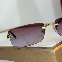 '- Cartier CT0598S 001 Première de Cartier Rectangle Shape Sunglasses NEW 🐆