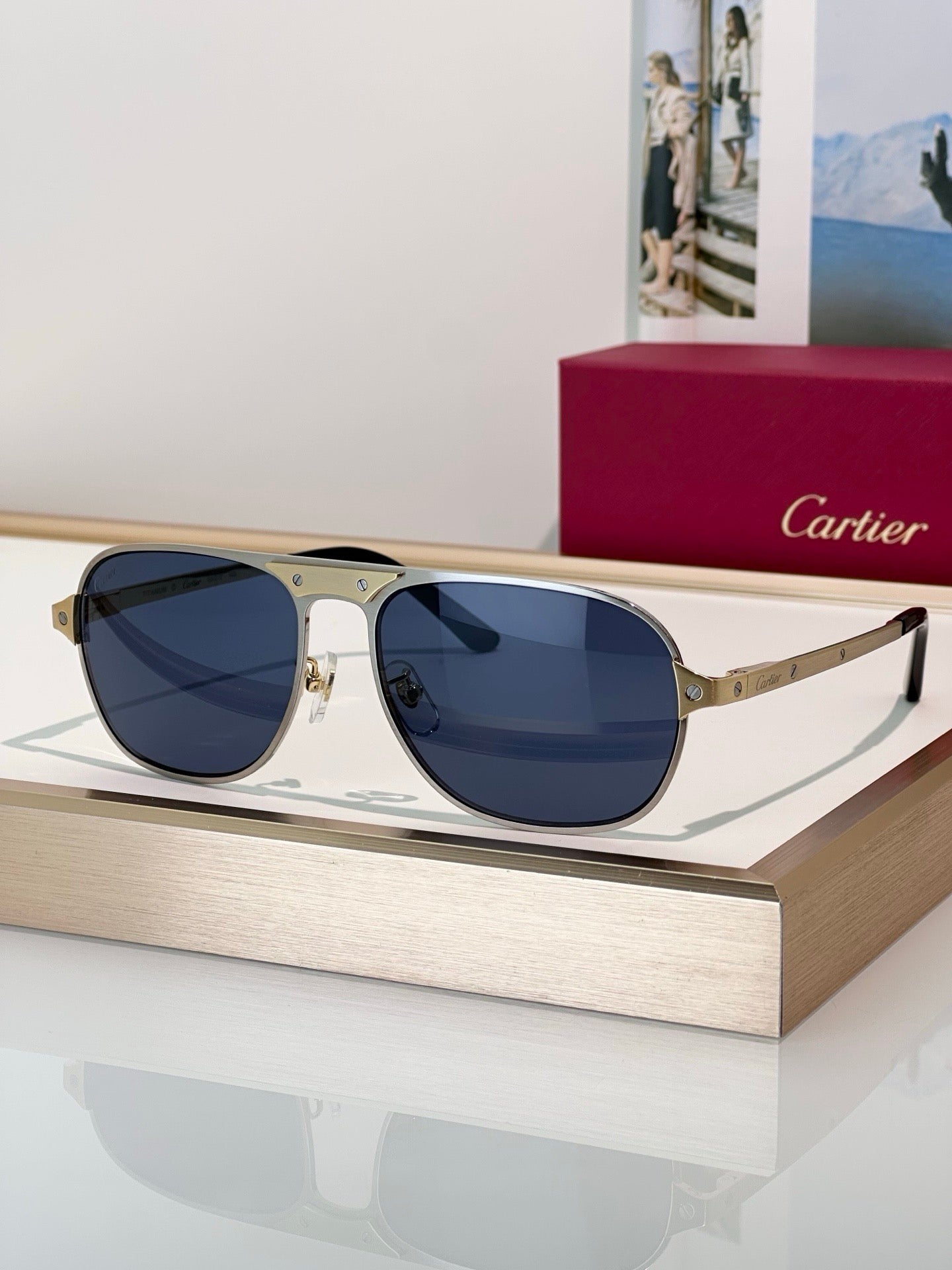 Cartier CT0532S 002 Première de Cartier Sunglasses NEW 🐆 - onlinechics.com