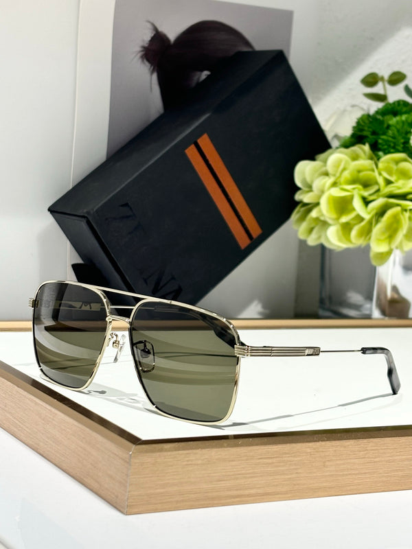 ZEGNA EZ0224-d 08v 60 Shiny Alt Fit Sunglasses 🕶️
