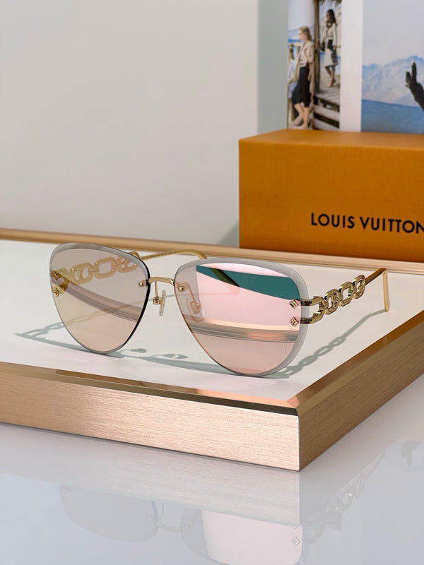 Louis Vuitton Z1854U LV Jewel Pilot Sunglasses NEW   ✨