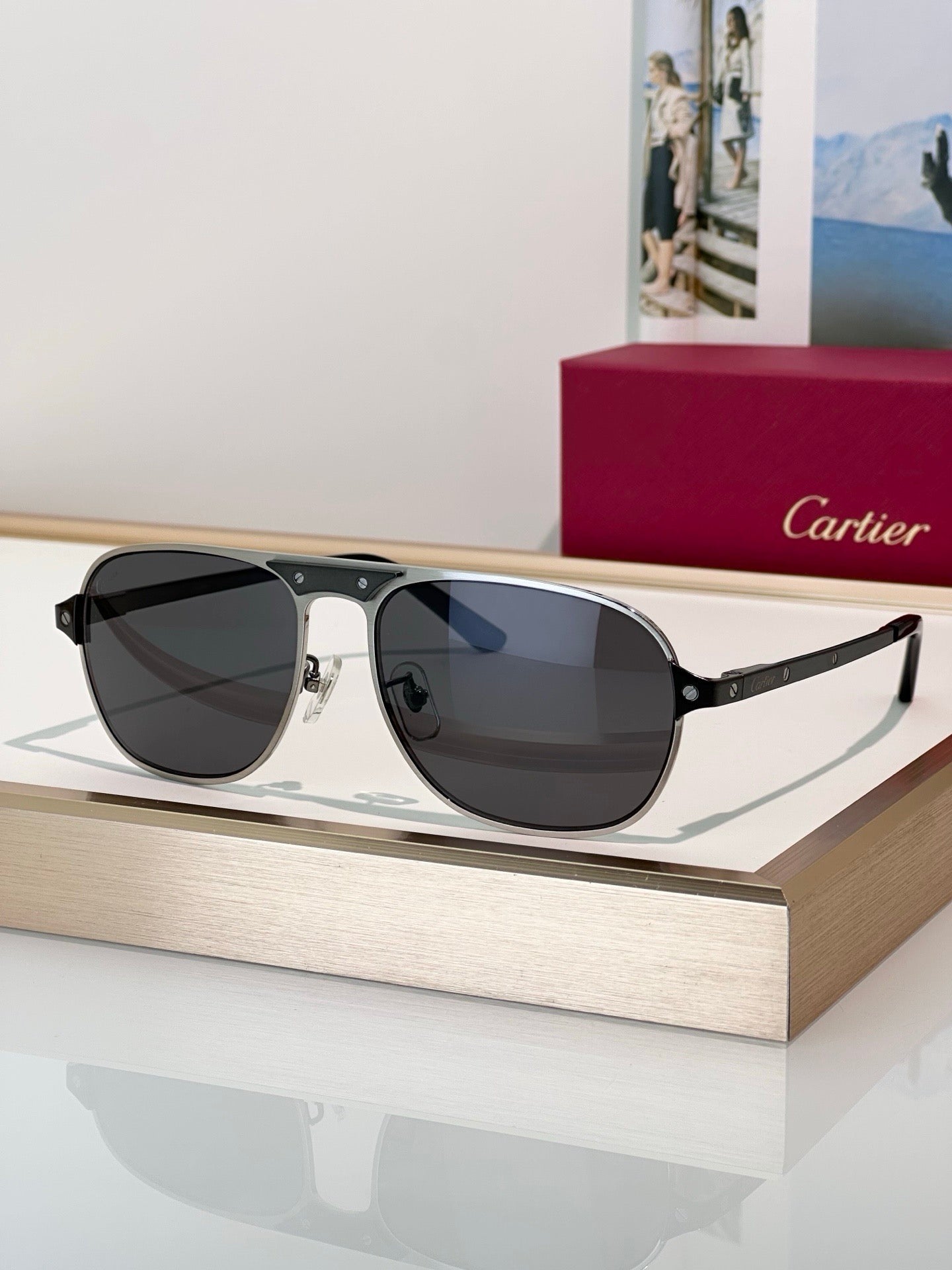 Cartier CT0532S 002 Première de Cartier Sunglasses NEW 🐆 - onlinechics.com