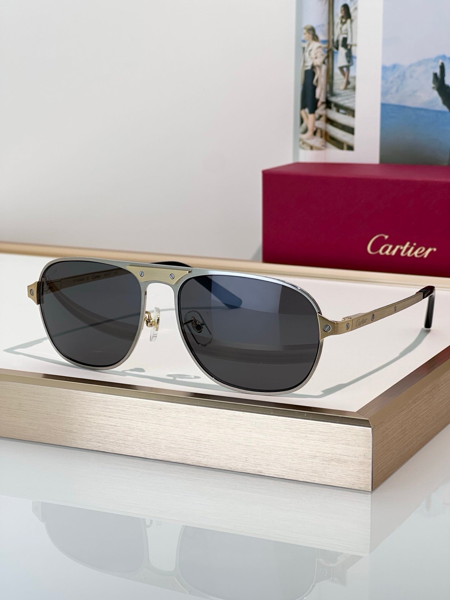 Cartier CT0532S 002 Première de Cartier Sunglasses NEW 🐆 - onlinechics.com