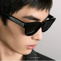 DIOR Christian Dior Label R1F Black and Beige Pantos Sunglasses  ✨