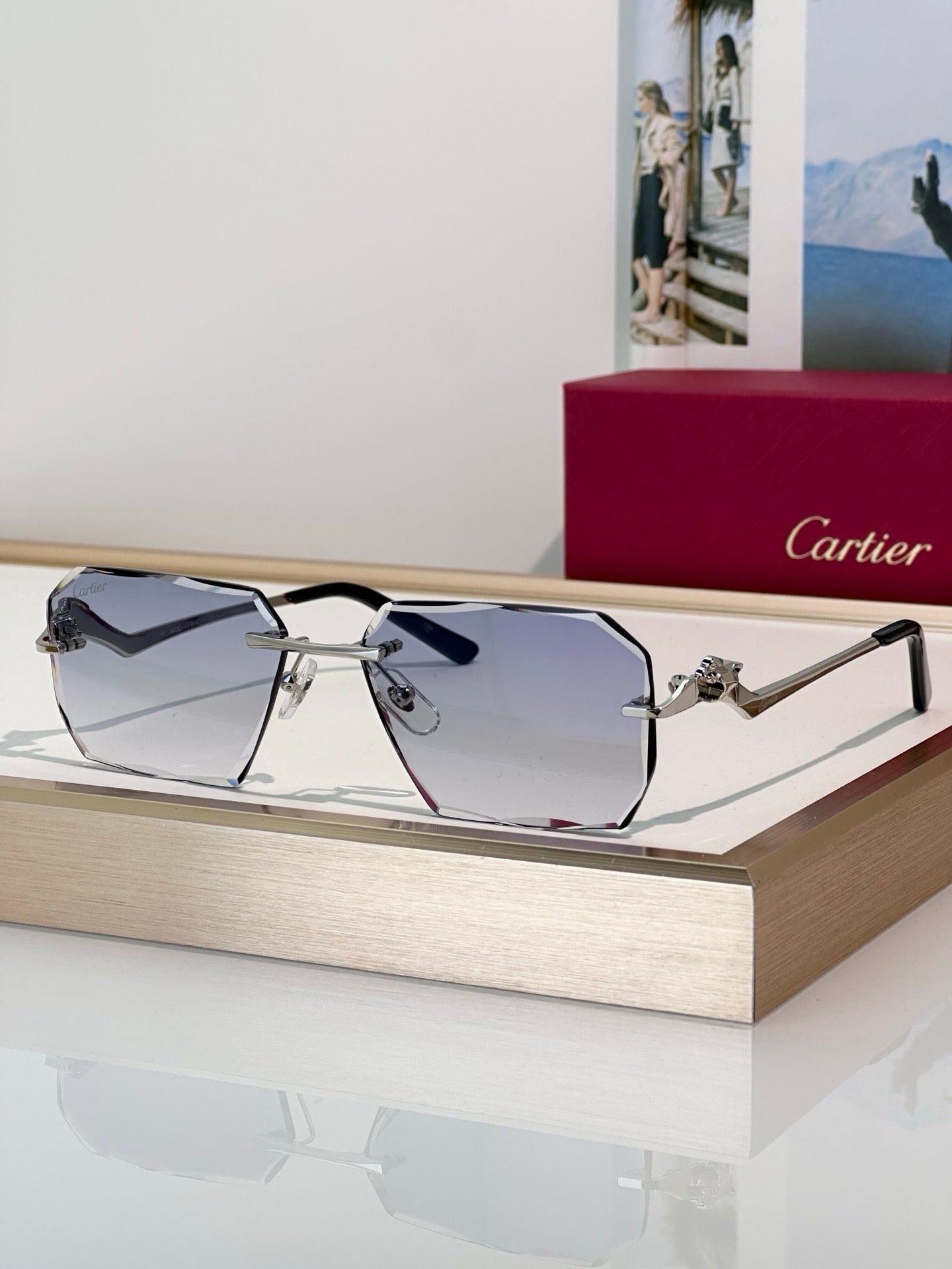 Cartier CLASSIC C DE  Motif Photochromic - Panthere CT0850 Sunglasses 🐆 - onlinechics.com