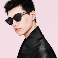 DIOR Christian Dior Label R1F Black and Beige Pantos Sunglasses  ✨