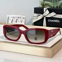 CHANEL 5526 Rectangle SUNGLASSES Acetate Black  🖤