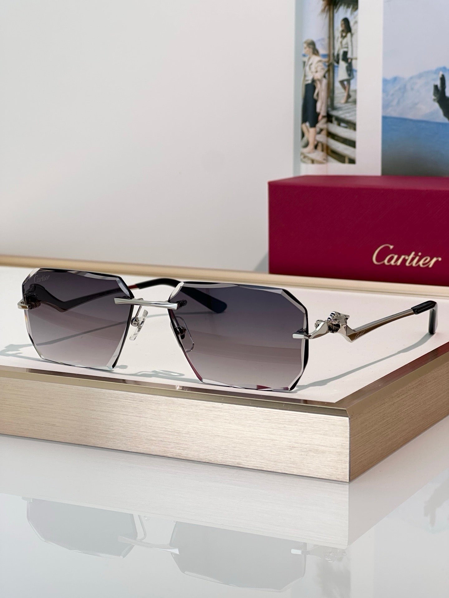 Cartier CLASSIC C DE  Motif Photochromic - Panthere CT0850 Sunglasses 🐆 - onlinechics.com
