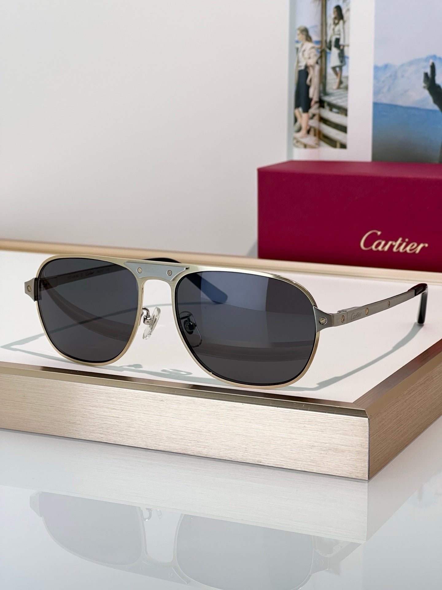 Cartier CT0532S 002 Première de Cartier Sunglasses NEW 🐆 - onlinechics.com