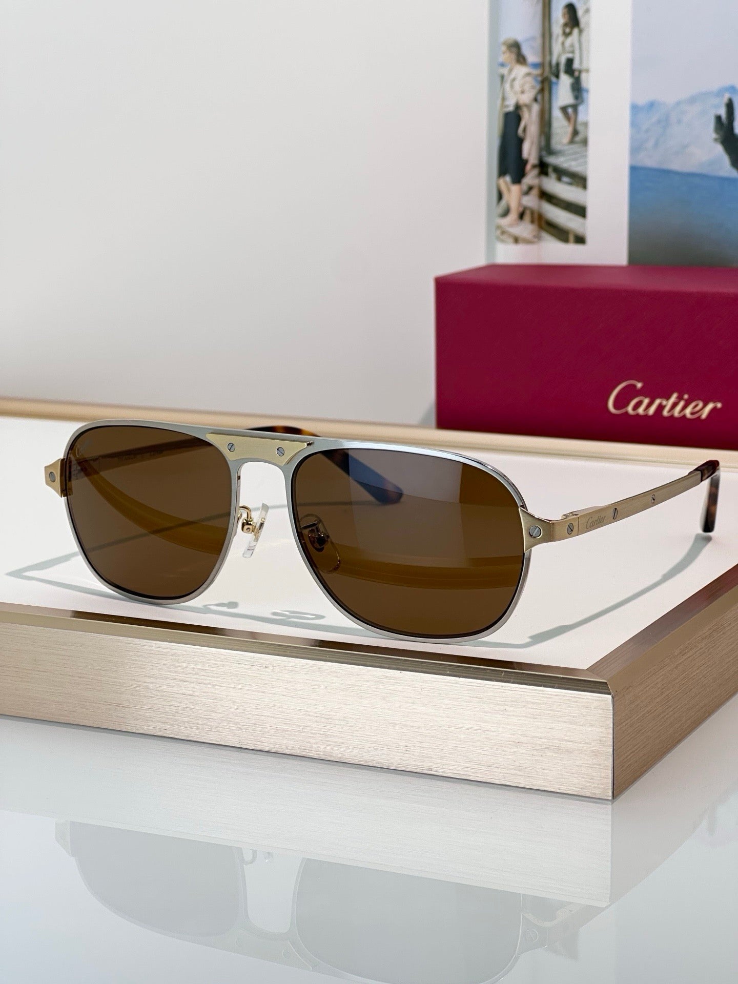 Cartier CT0532S 002 Première de Cartier Sunglasses NEW 🐆 - onlinechics.com
