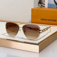 Louis Vuitton Z1854U LV Jewel Pilot Sunglasses NEW   ✨
